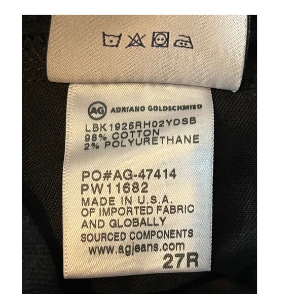 AG Adriano Goldschmied jeans Isabelle X high rise straight crop size 27 - Picture 6 of 6